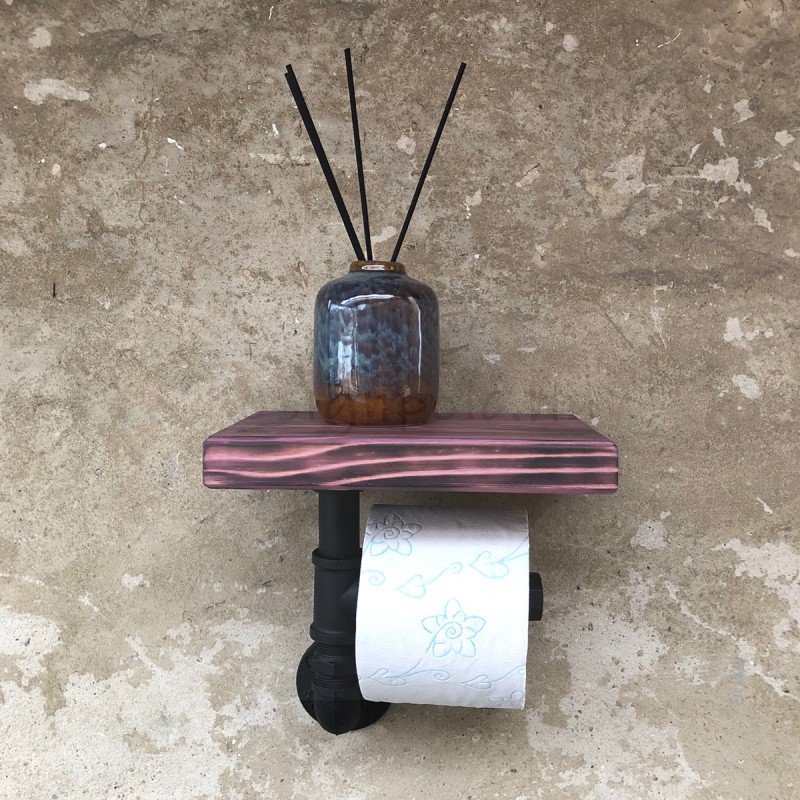 WC-PAPÍR TARTÓ LEVENDULA SZÍNŰ POLCCAL WC-PAPÍR TARTÓ LEVENDULA SZÍNŰ POLCCAL