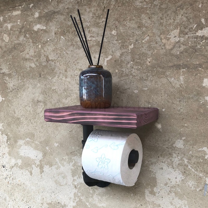 WC-PAPÍR TARTÓ LEVENDULA SZÍNŰ POLCCAL WC-PAPÍR TARTÓ LEVENDULA SZÍNŰ POLCCAL