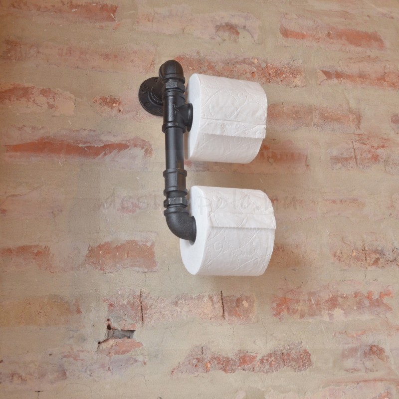 DUPLA WC-PAPÍR TARTÓ FEKETE DUPLA WC-PAPÍR TARTÓ FEKETE