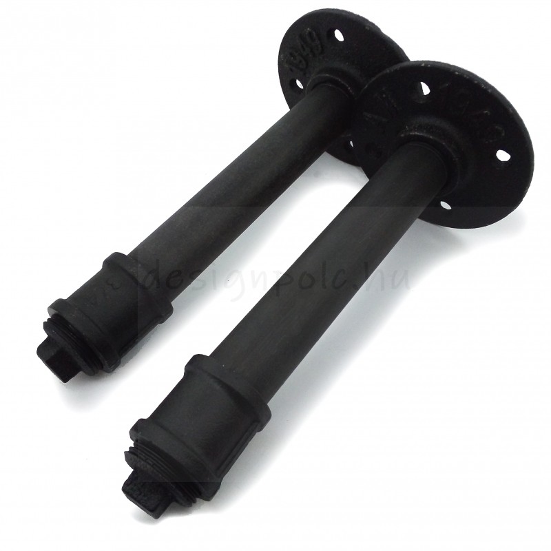 POLCTARTÓ KONZOL PÁR EGYENES 30CM FEKETE FALI POLC KONZOL POLCTARTÓ KONZOL PÁR EGYENES 30CM FEKETE FALI POLC KONZOL