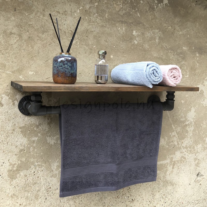 TÖRÖLKÖZŐTARTÓS POLC LOFT DESIGN CSŐPOLC FALI POLCOK TÖRÖLKÖZŐTARTÓS POLC LOFT DESIGN CSŐPOLC FALI POLCOK