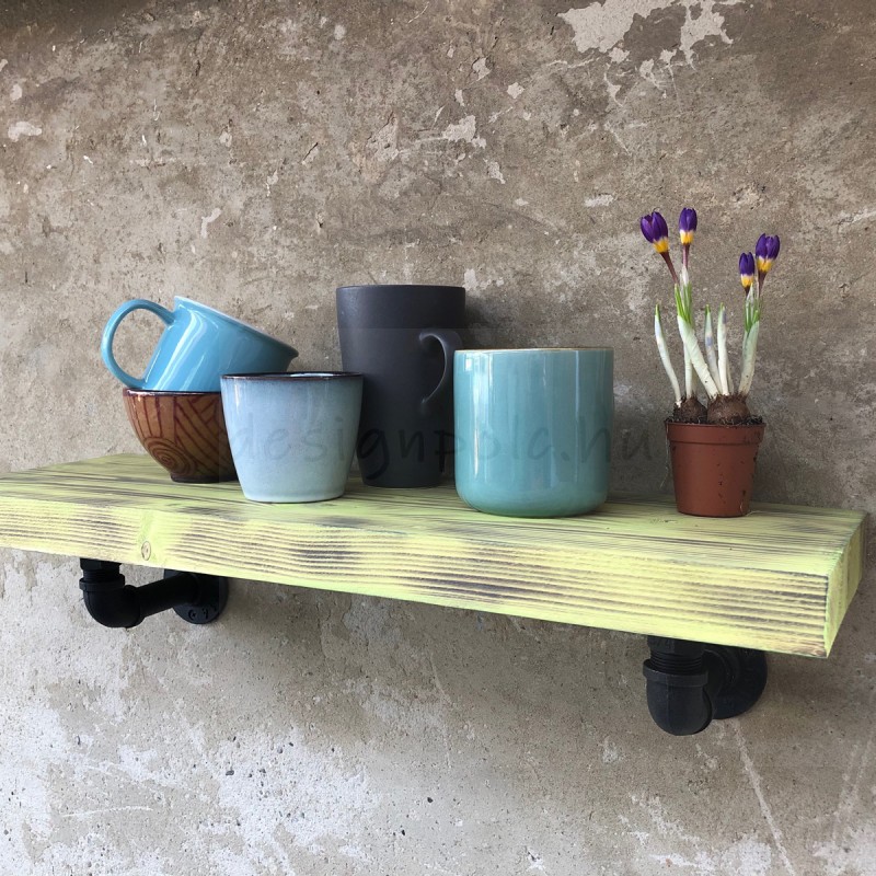 FALI POLC ZÖLD TÖMÖRFA LAPPAL FALI POLC ZÖLD TÖMÖRFA LAPPAL