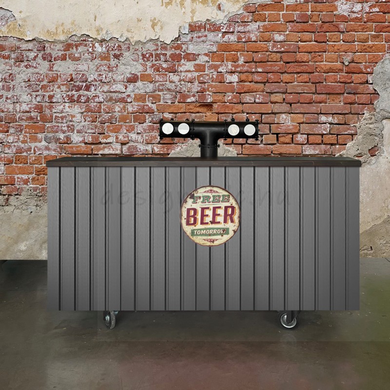 MOBIL SÖRPULT LEMEZ BORÍTÁSSAL 4 KEG 200CM MOBIL SÖRPULT LEMEZ BORÍTÁSSAL 4 KEG 200CM