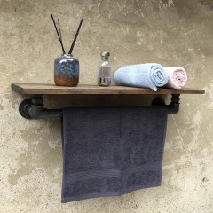 TÖRÖLKÖZŐTARTÓS POLC LOFT DESIGN CSŐPOLC FALI POLCOK